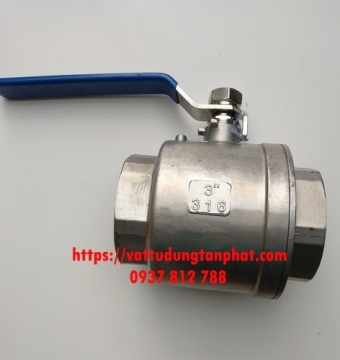 VAN GẠT INOX PHI 90MM - VAN BI INOX PHI 90MM